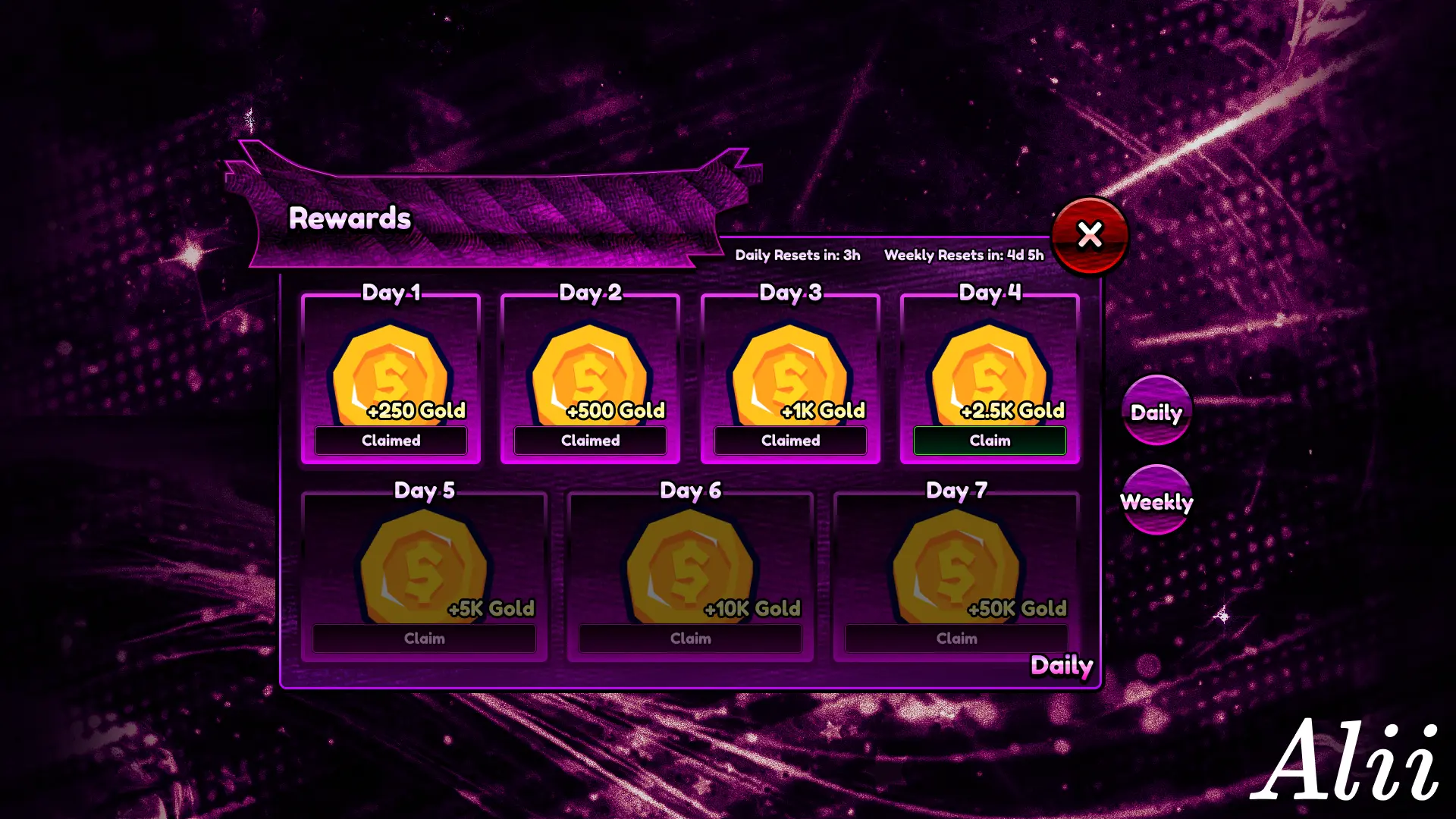Purple Rewards UI Practice