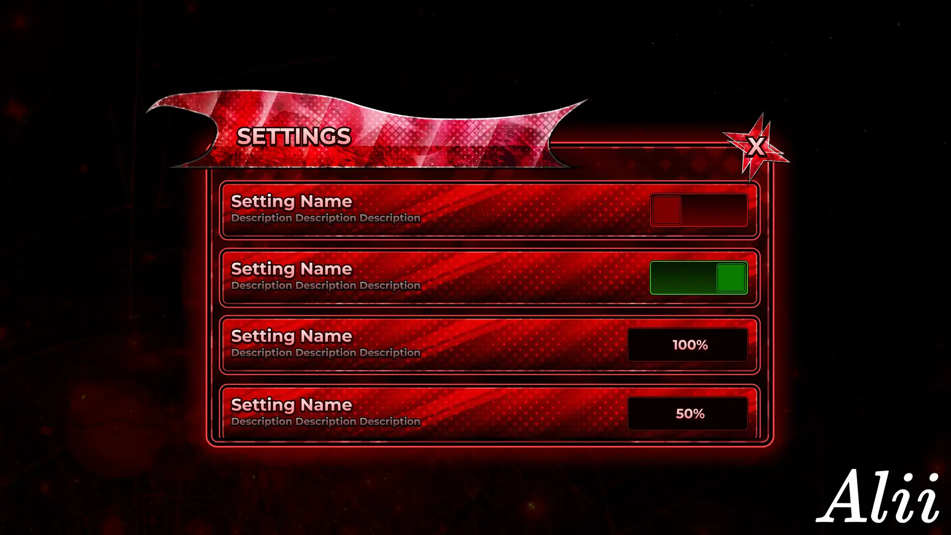Settings UI Practice